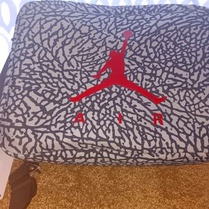 Nike Air Jordan Zipper Shoe Travel Box Elephant Print With Arm Strap Large